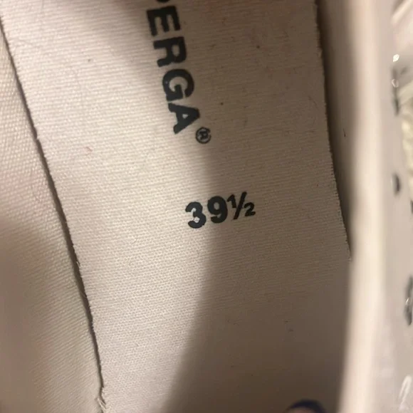 Nwt superga star white sneakers 39.5 - Picture 5 of 7